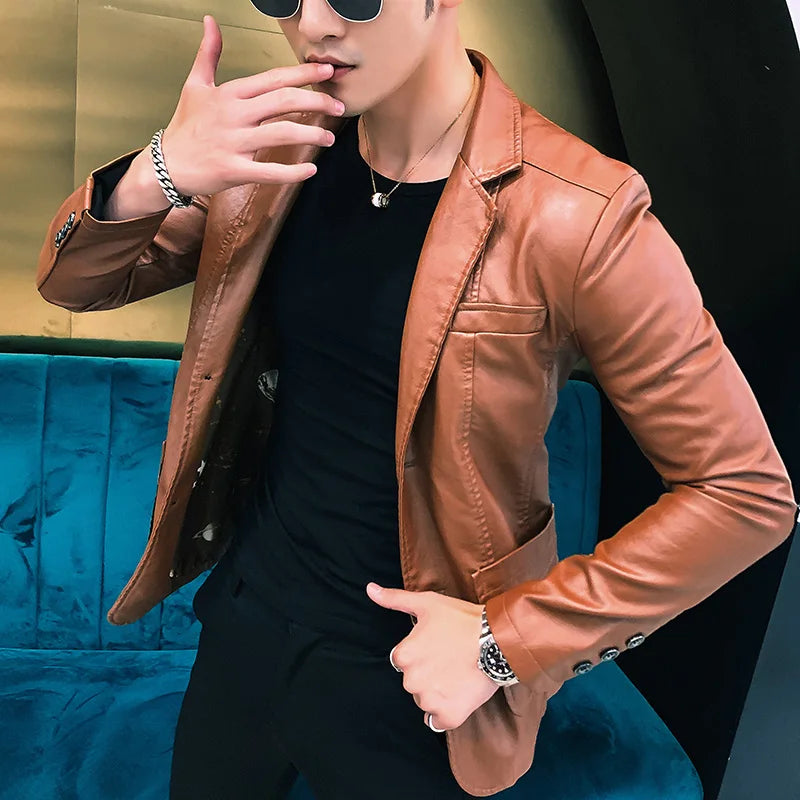 BACKONMUST PU Leather Jacket ATHLEXES