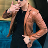 BACKONMUST PU Leather Jacket ATHLEXES