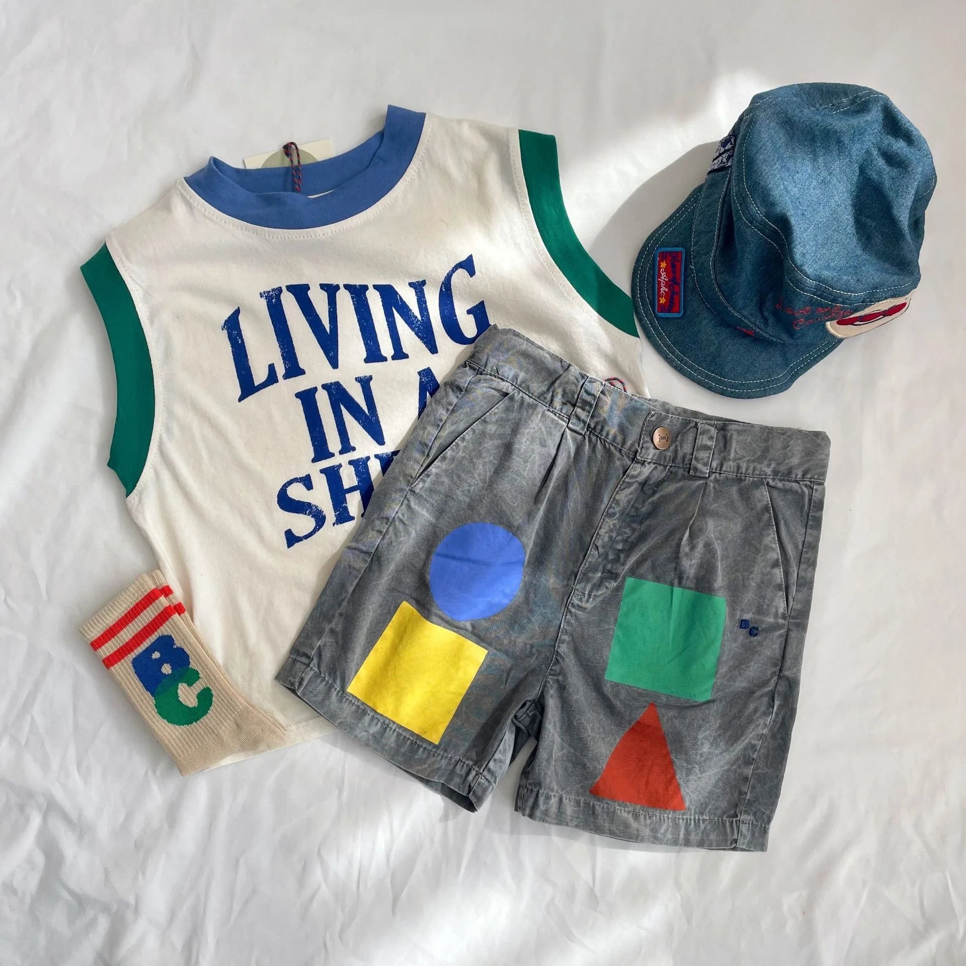 Korean Cotton Cartoon Tees for Kids 2025 Summer Collection ATHLEXES