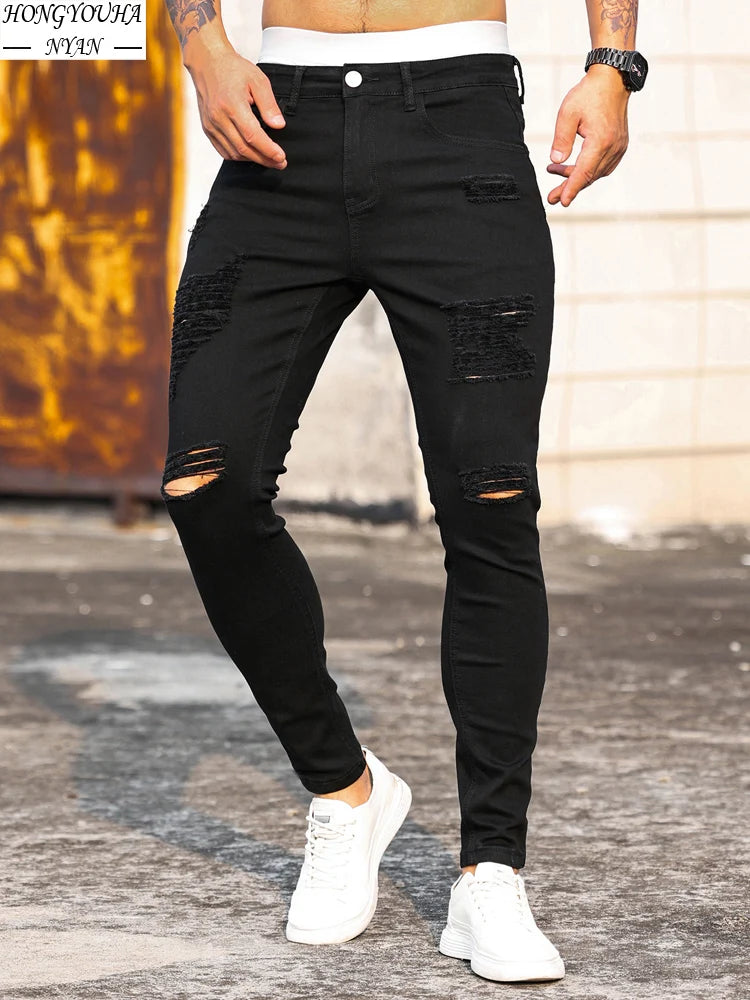 UrbanFlex Slim Fit Black Jeans for Men ATHLEXES