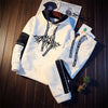 Stylish Tracksuit Set: Black & White Casual Wear ATHLEXES