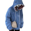 Kawaii Shark Patchwork Hoodie for Trendy Comfort ATHLEXES