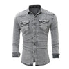 AutumnBlend Casual Denim Lapel Shirt ATHLEXES