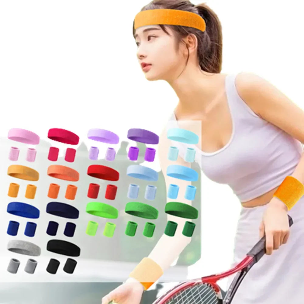 ActiveFlex 3PCs Sports Headband & Wristband Set ATHLEXES