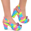 Radiant Silver High Heel Bling Party Mules for Women ATHLEXES
