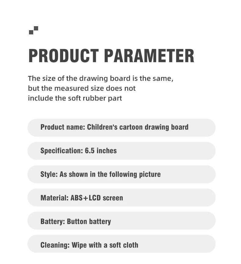 A7 Cartoon Children's LCD Drawing and Handwriting Board ATHLEXES