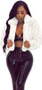 Velvet Luxe Faux Fur Cardigan Jacket ATHLEXES