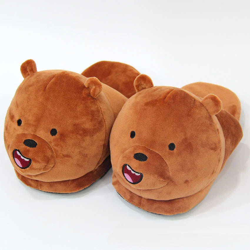 CozyPaws Plush Cartoon Cat Slippers ATHLEXES