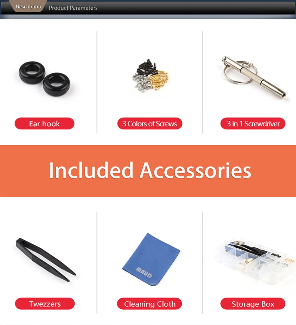 COLOUR_MAX Eyeglasses Repair Kit with Soft Nose Pads ATHLEXES