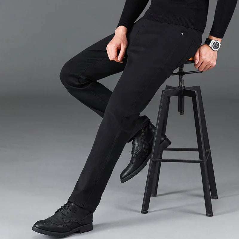 Classic Stretch Straight Fit Denim Jeans for Men ATHLEXES