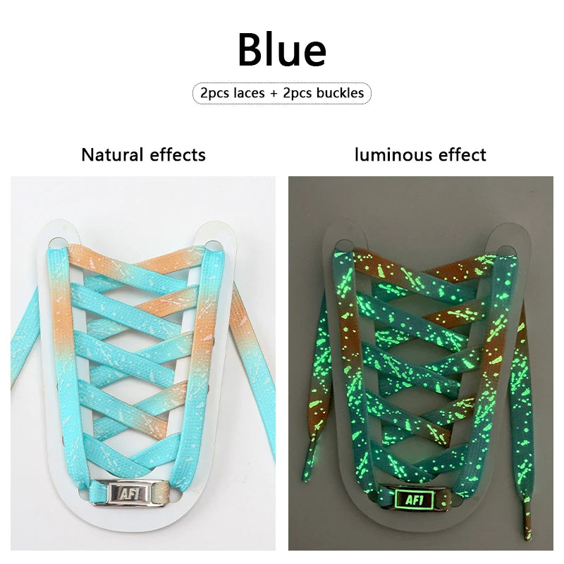 Luminous Glow AF1 Shoelaces - 4Pcs Sneaker Decor ATHLEXES
