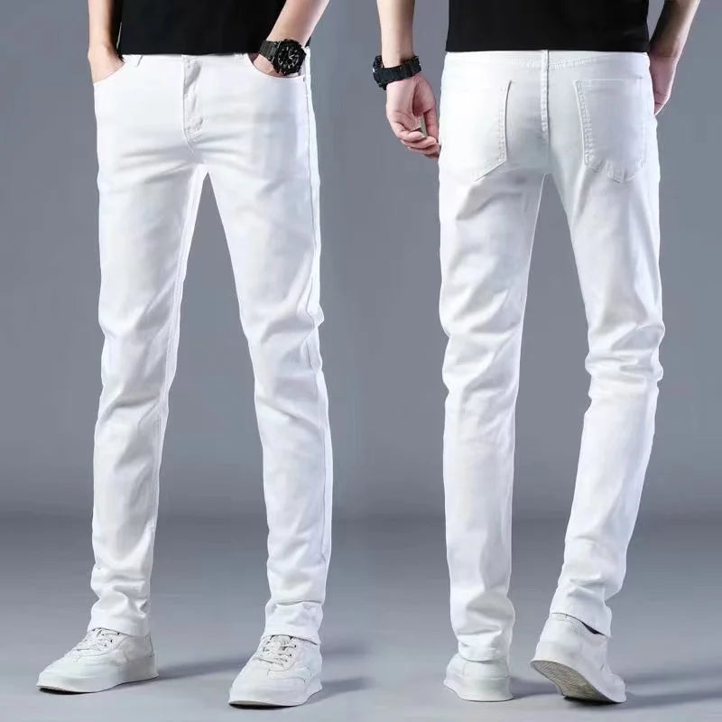 High Quality Slim Fit Denim Pencil Pants for Men ATHLEXES
