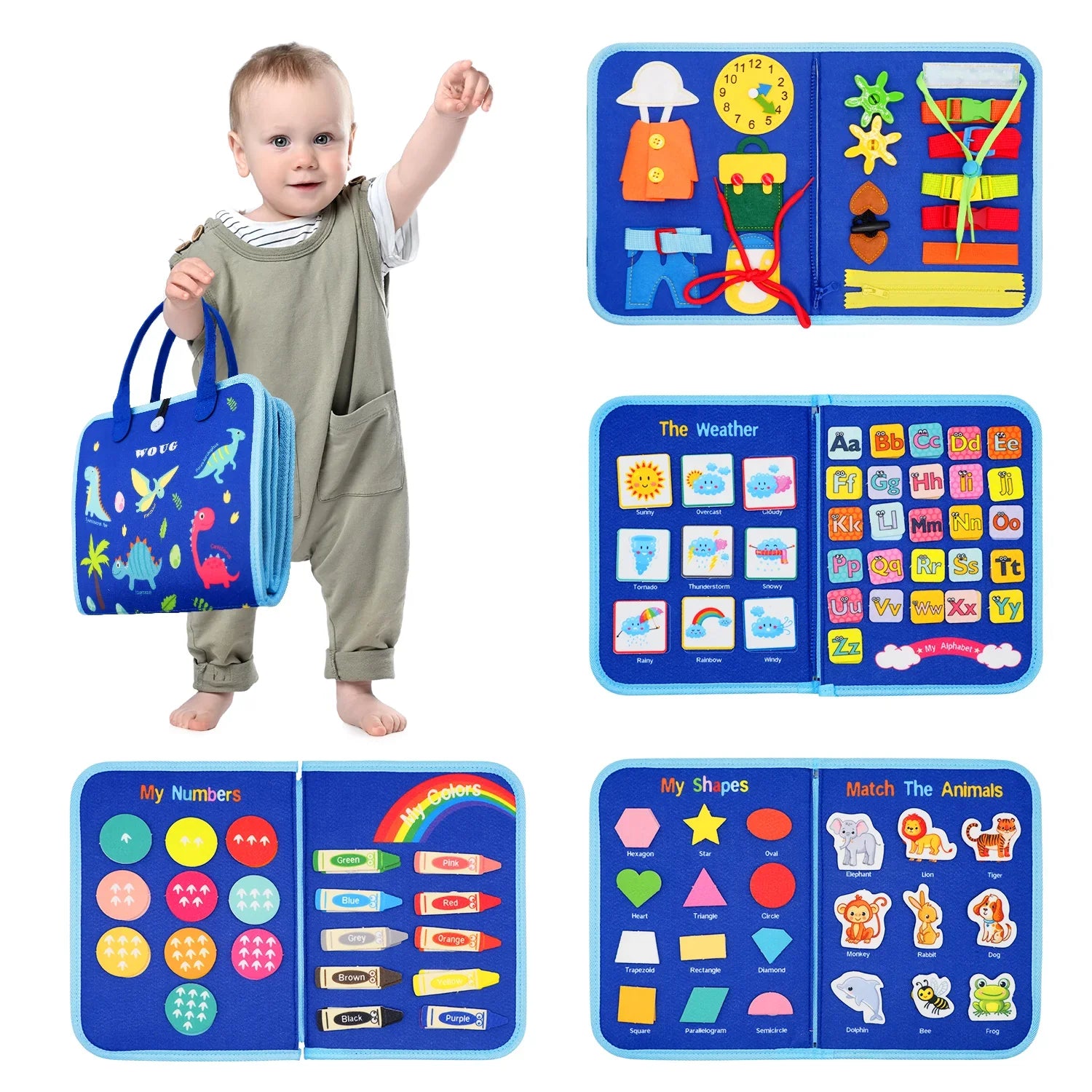Felt Learning Board Busy Board ATHLEXES