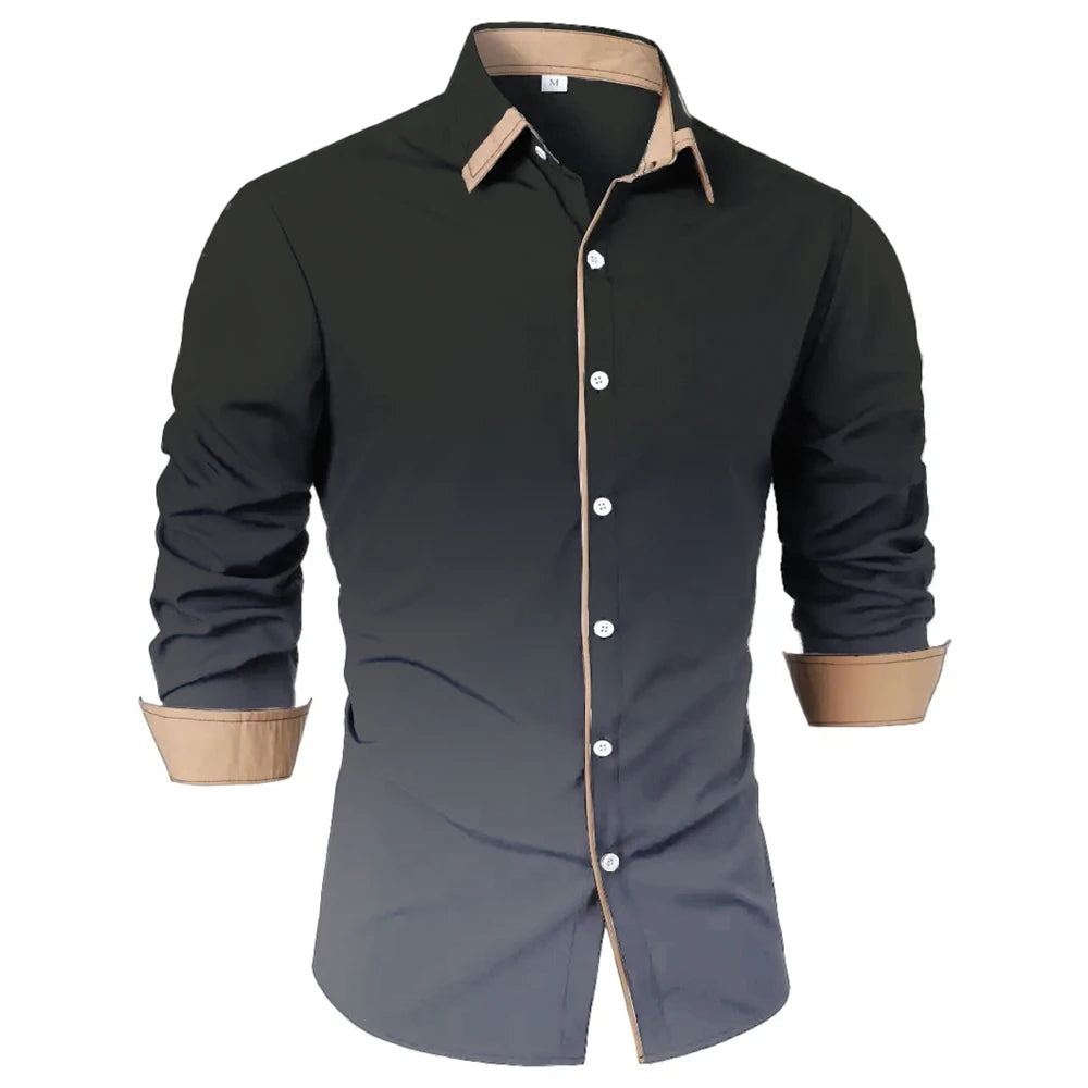 Gradient Comfort Casual Shirt for Men ATHLEXES
