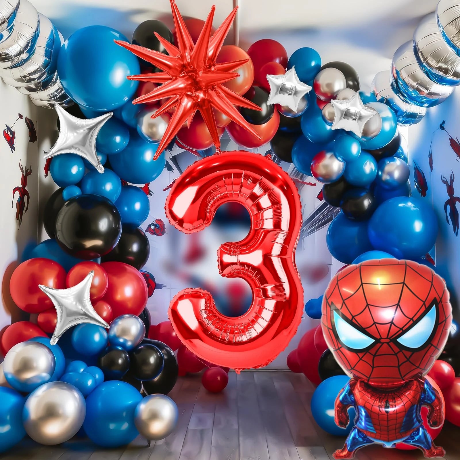 Spiderman Superhero Balloon Garland Kit ATHLEXES
