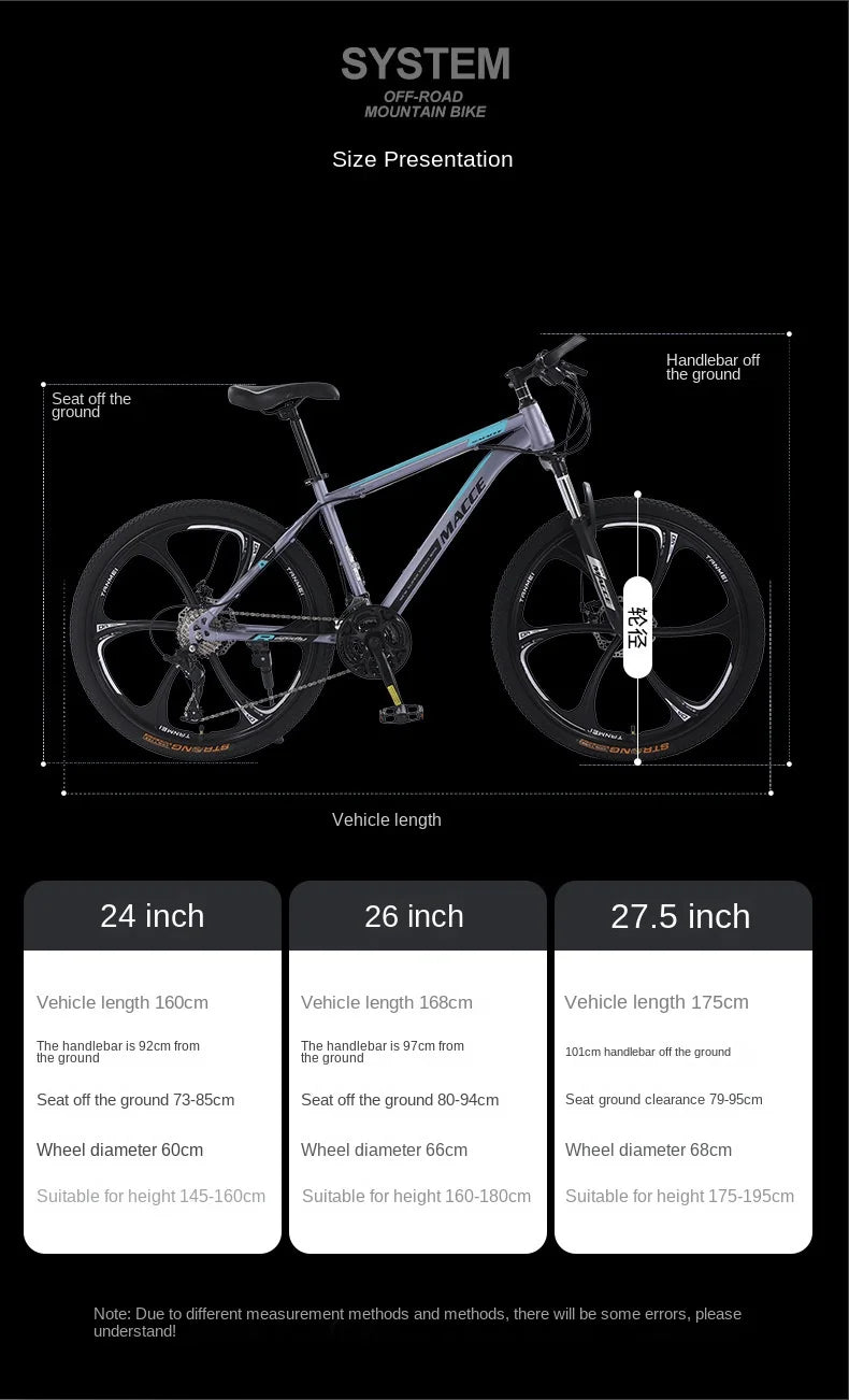 Chase 26 Inch Comfort Shock Absorber Mountain Bike ATHLEXES