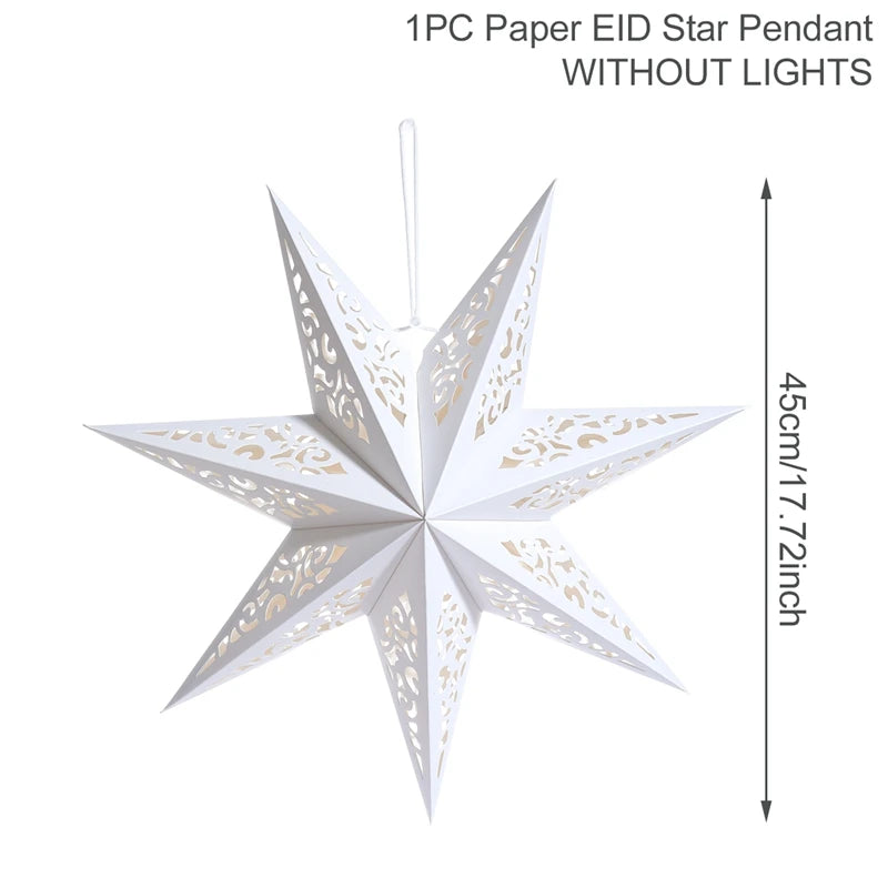 Eid Star Pendant: 30-75cm Festive Decor 2025 ATHLEXES