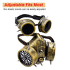 Gothic Steampunk Gas Mask with Goggles for Cosplay ATHLEXES