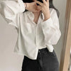 Elegant Casual White Long Sleeve Blouse ATHLEXES