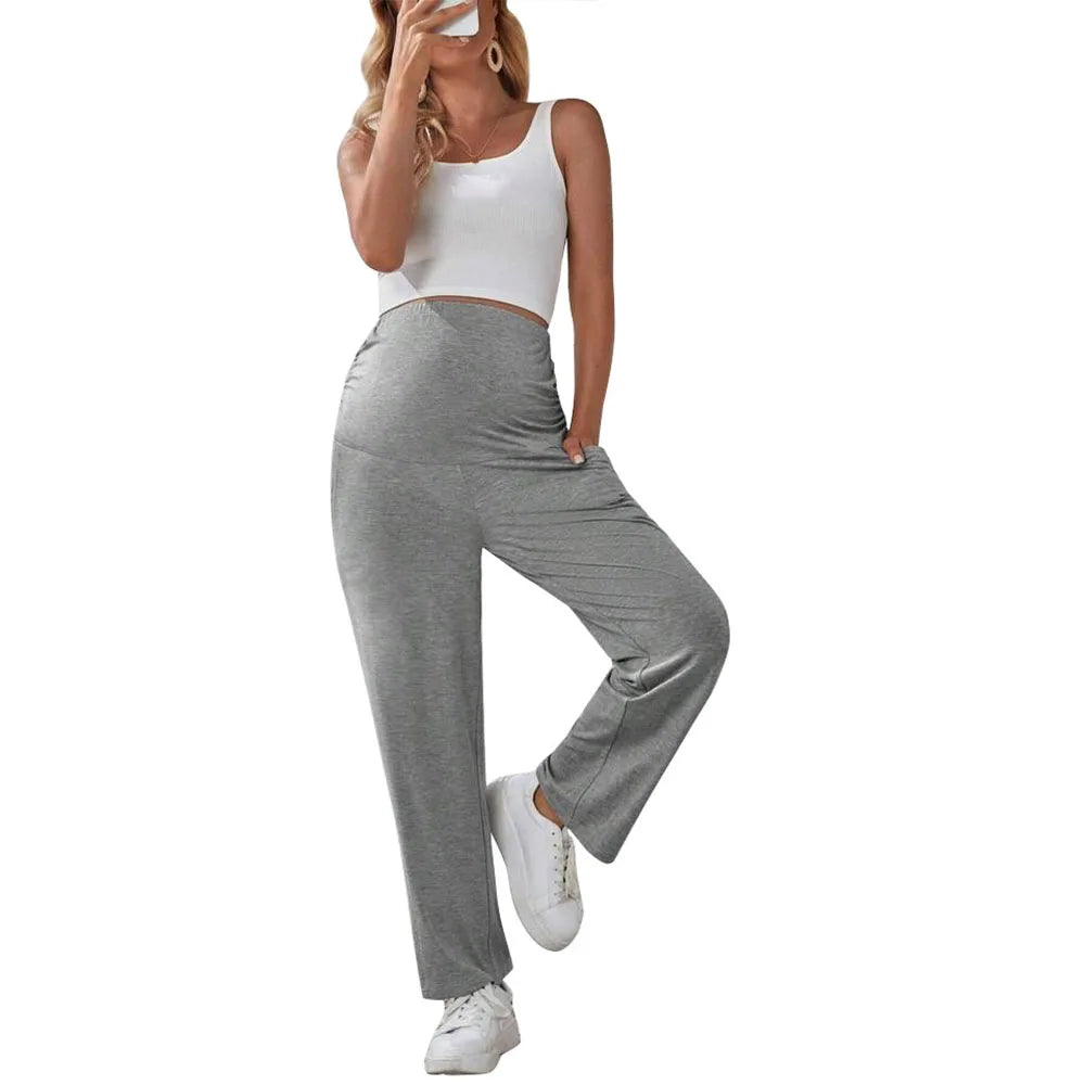 BellyFit Wide Leg Maternity Lounge Pants ATHLEXES