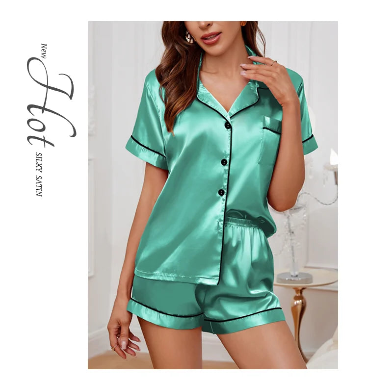 Elegant Two-Piece Summer Pajama Set ATHLEXES