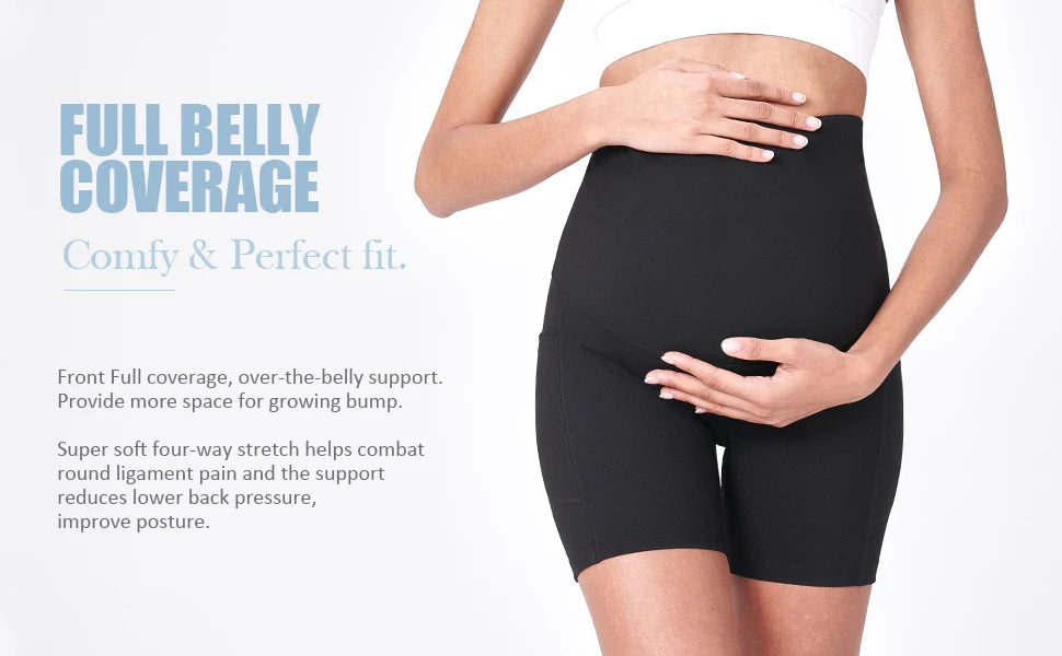BellyGuard Maternity Active Yoga Shorts ATHLEXES