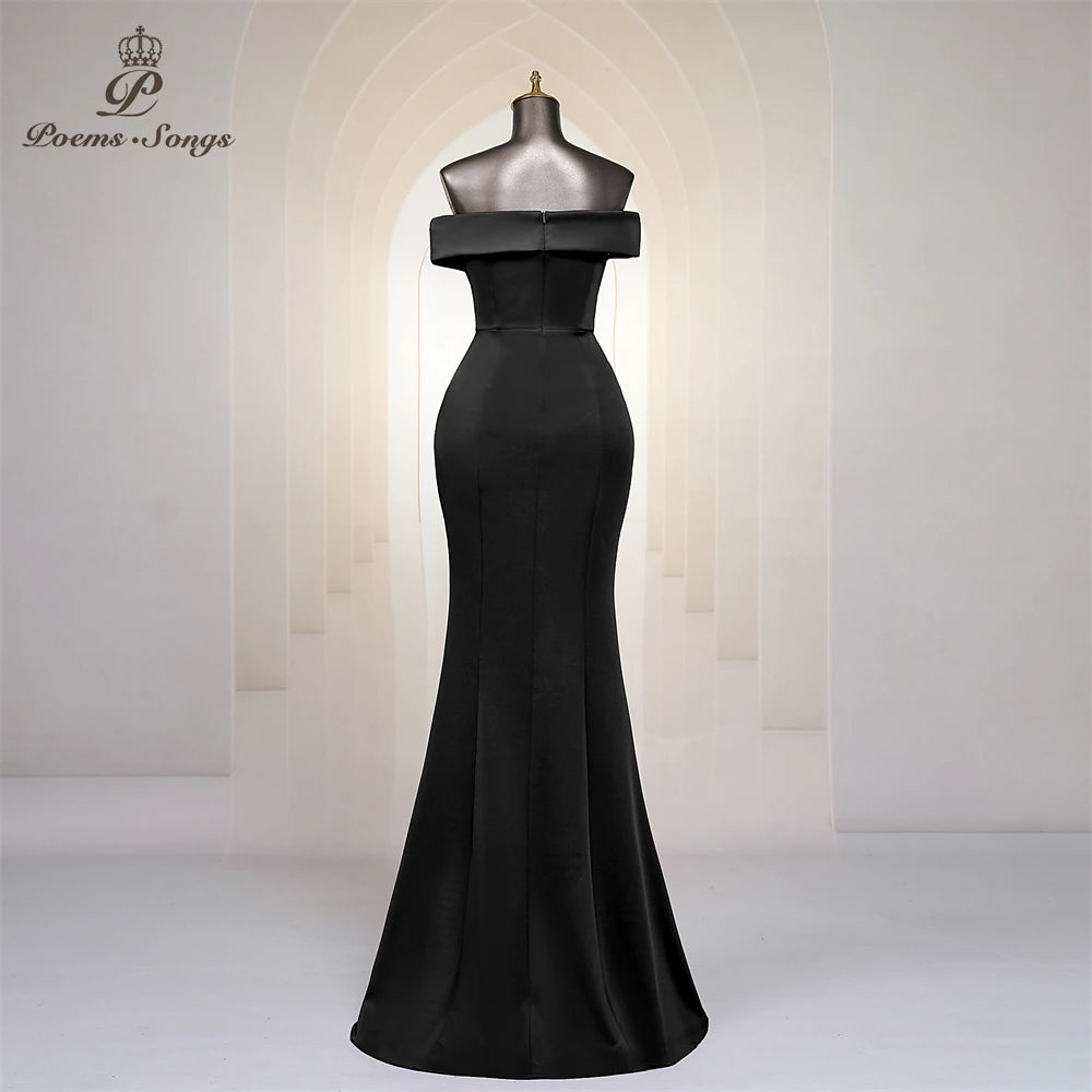 Pink Mermaid Elegance Off Shoulder Evening Dress ATHLEXES