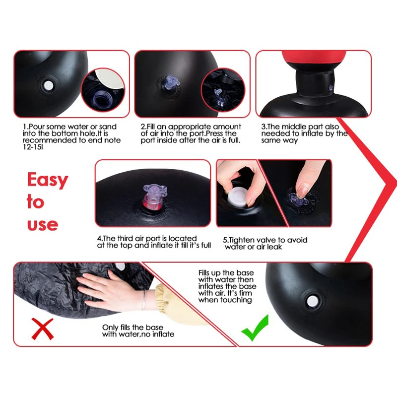 Inflatable Muay Thai Boxing Punching Bag Stand ATHLEXES