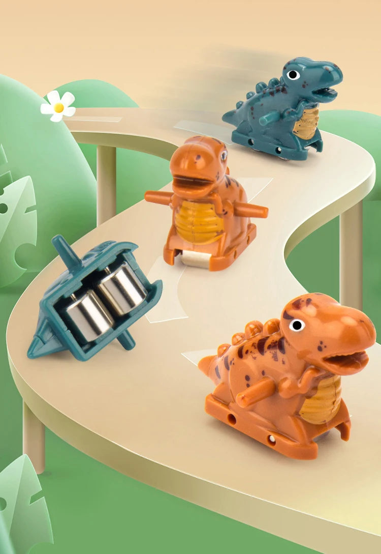 DinoSlide Music Toy Set with Puzzle Cars ATHLEXES