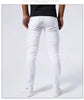 Urban Style Slim Fit White Denim Jeans ATHLEXES