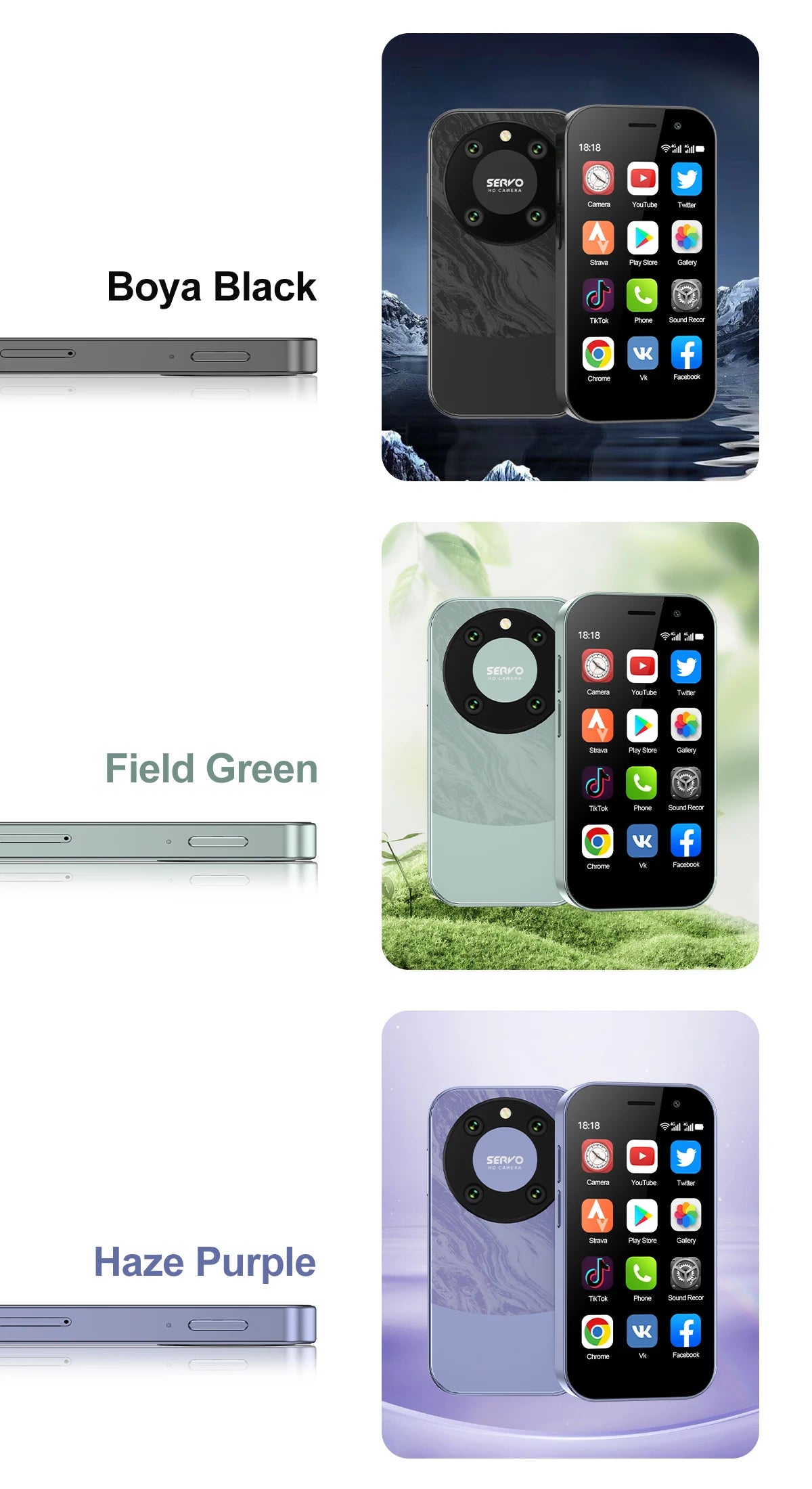 SERVO KING 9000 Mini Smartphone with Face Unlock ATHLEXES