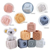 Montessori Baby Silicone Building Blocks Squeeze Stacker Toys ATHLEXES