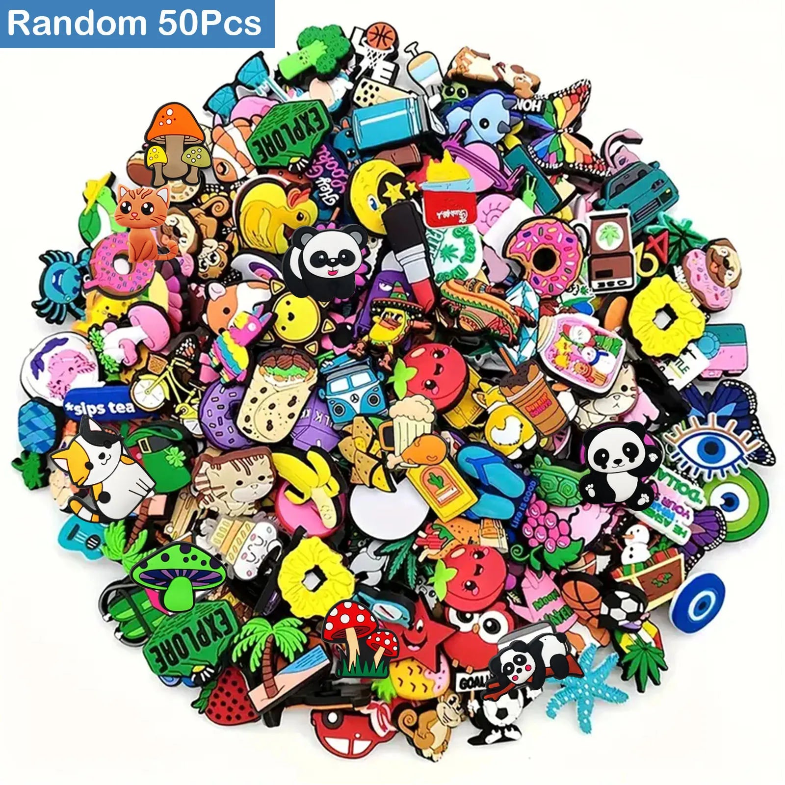 Charming PVC Shoe Charms for Croc Sandals Mix ATHLEXES