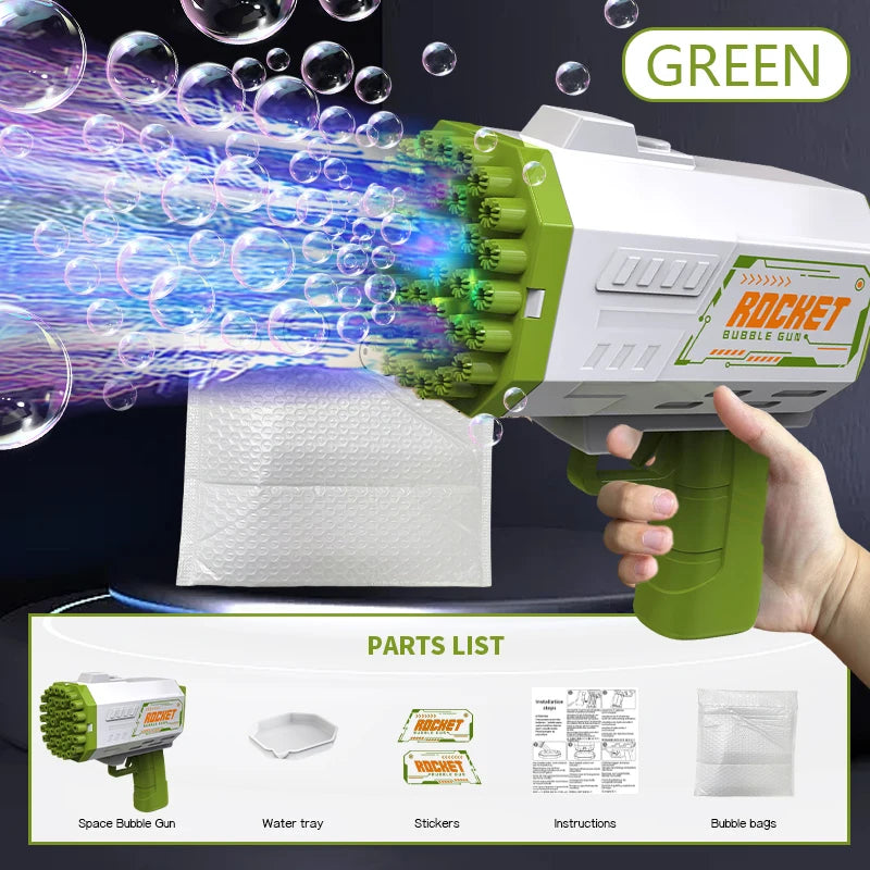 BubbleBlast LED Rocket Launcher Gun ATHLEXES