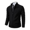 Velvet Warmth High Collar Cardigan for Men - Winter Knitwear ATHLEXES