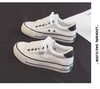 Shoes For Women Low-Top Vulcanized Canvas Platform Sneakers Black Flats Tennis Female Classic Student Small Couples Skateboard ATHLEXES