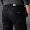 Classic Black Biker Stretch Denim Trousers ATHLEXES