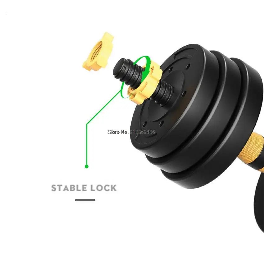 ForgeFit Adjustable Dumbbell With 40cm Connecting Rod Can Be Use As Barbell for Men Exercise Equipment Detachable ATHLEXES