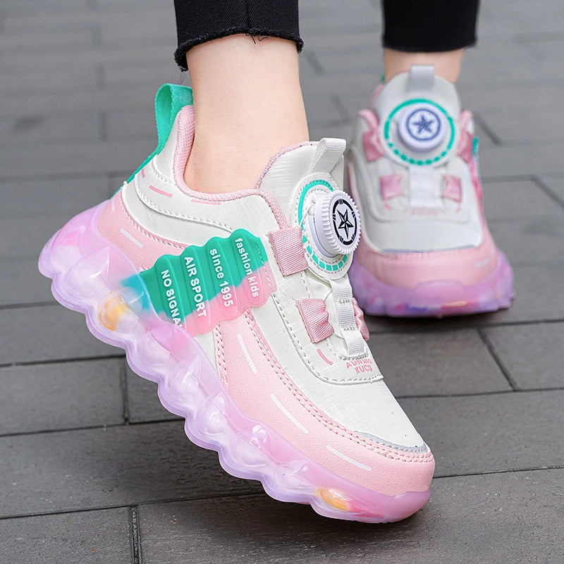 NBGAG Anti-Skid Leather Kids Sneakers ATHLEXES
