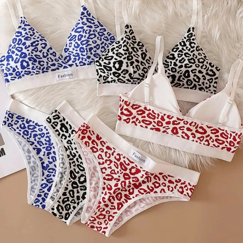 Leopard Luxe Seamless Bra and Brief Set ATHLEXES