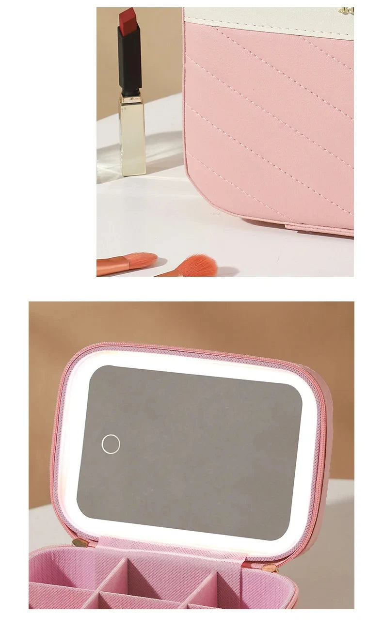 GlowCase LED Makeup Organizer Suitcase ATHLEXES