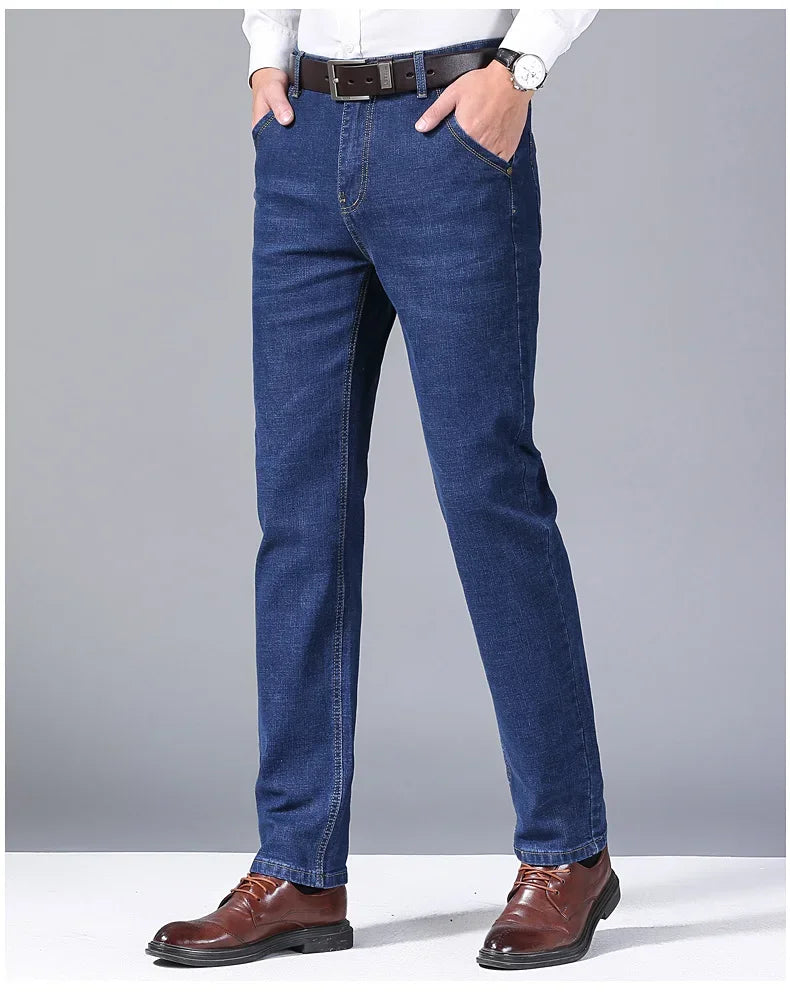 Elite Comfort Slim Fit Denim Trousers for Men ATHLEXES