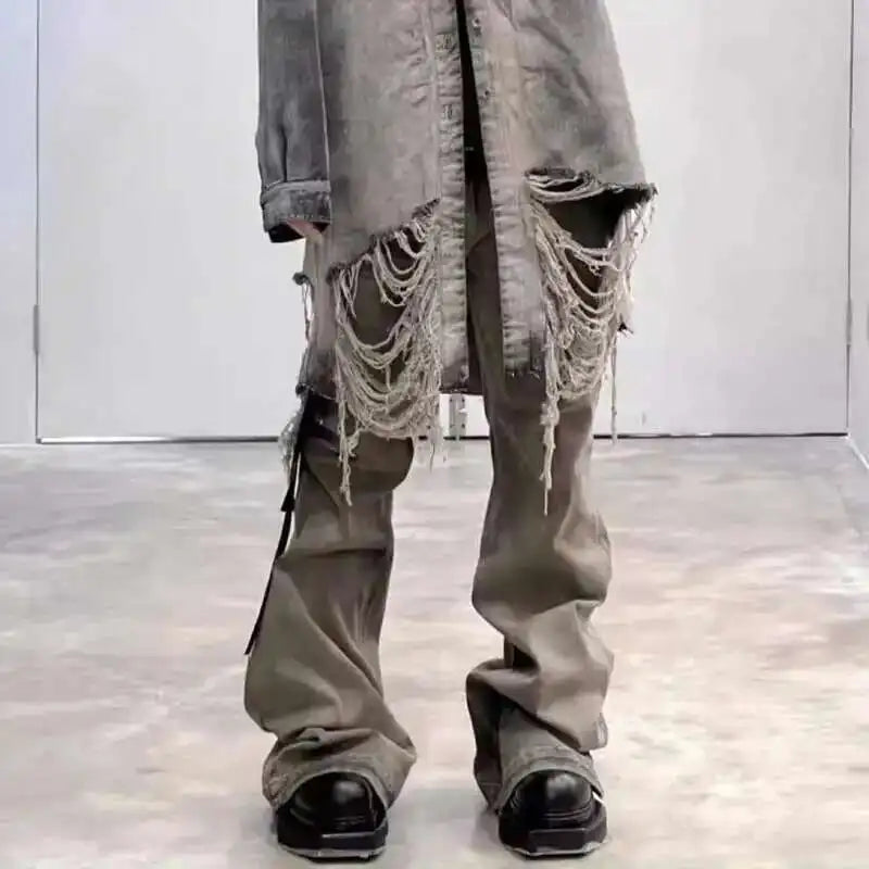 Vintage Style Wide Leg Men's Jeans ATHLEXES