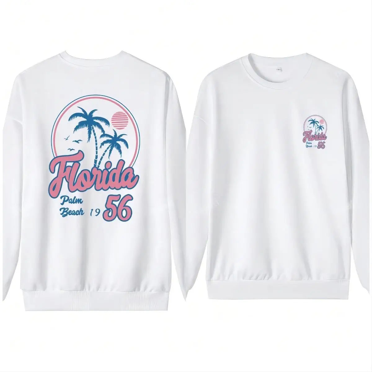 Palm Beach Luxe Fleece Crewneck Sweatshirt ATHLEXES