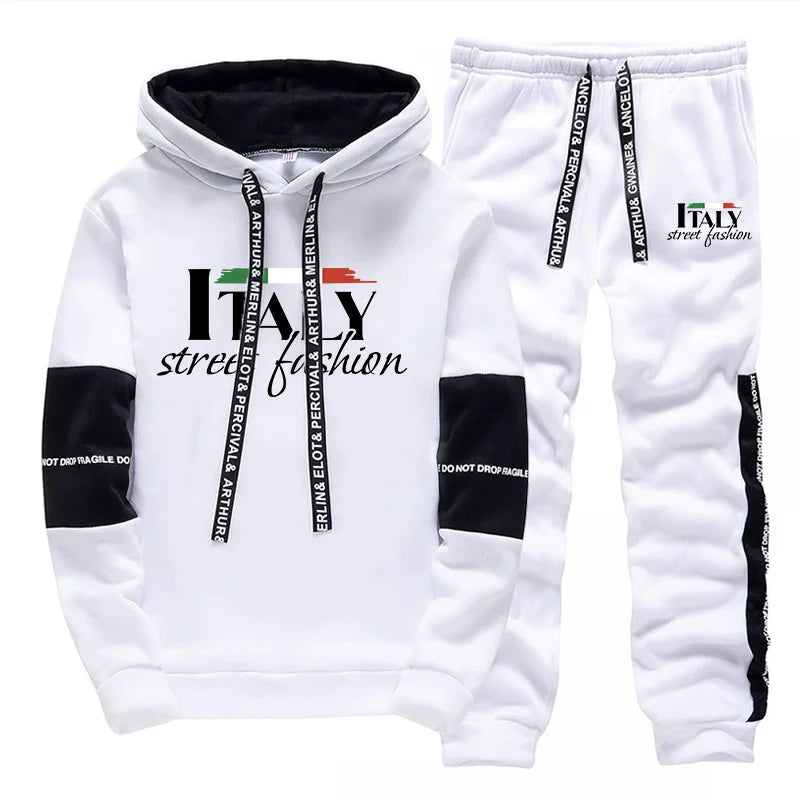 Italia Urban Tracksuit: Fashion Hoodie & Sweatpants ATHLEXES