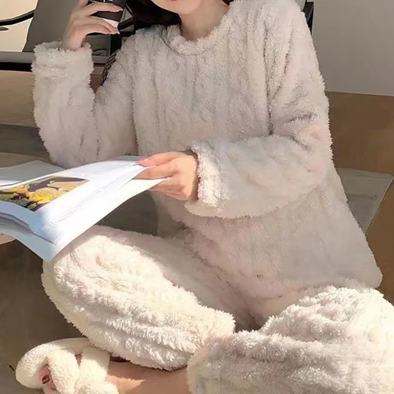 LuxVelvet Women's Winter Pajama Set ATHLEXES
