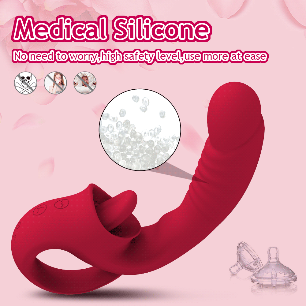 RealFeel G-Spot Tongue Vibrator with 10 Modes ATHLEXES