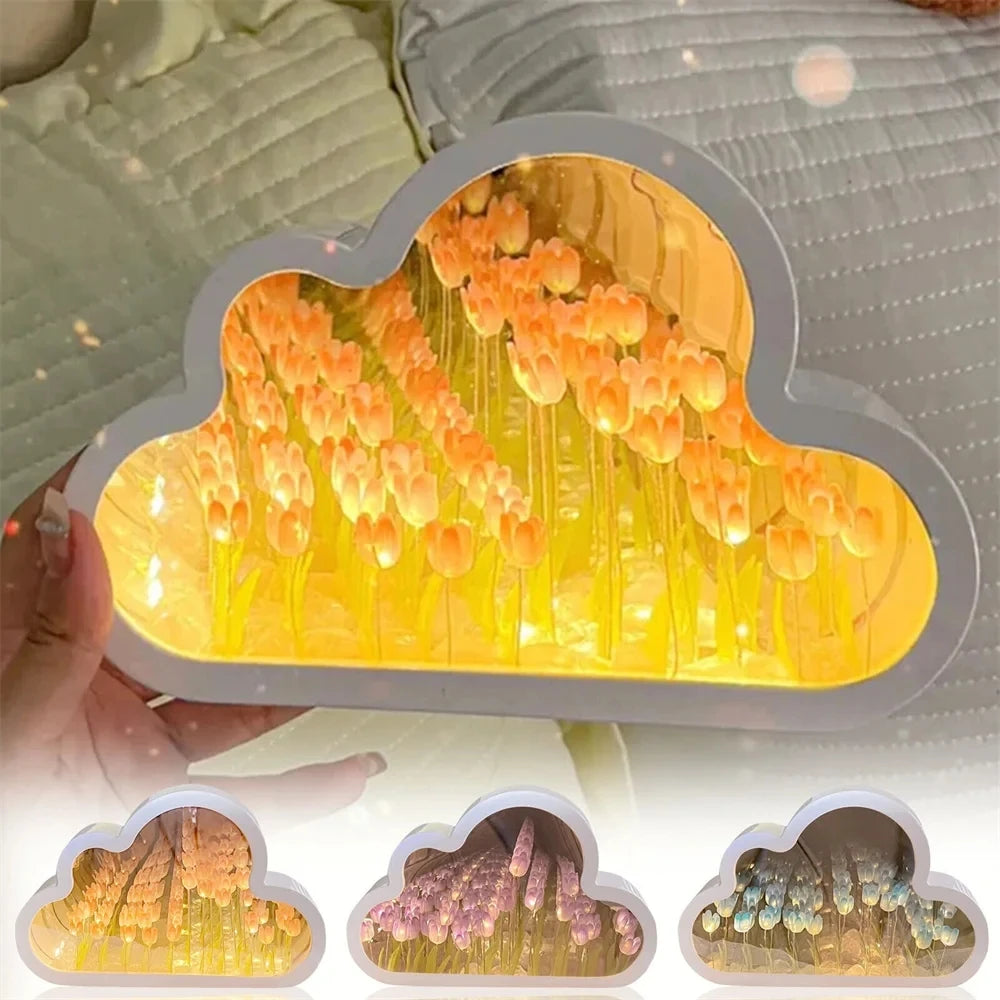 Tulip Glow LED Night Light for Dreamy Bedrooms ATHLEXES