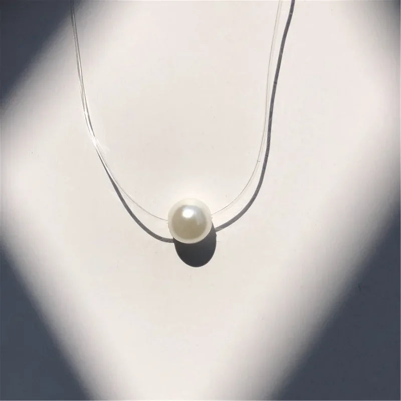 SUMENG Elegant Pearl & Zircon Necklace for Women ATHLEXES