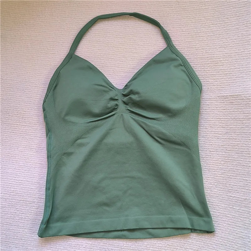 Seamless V Neck Fitness Tank Top for Women ATHLEXES